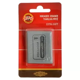 Ластик-клячка для растушевки Koh-i-noor 6423 Extra Soft, серый, блистер
