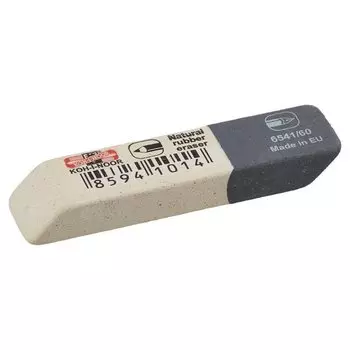 Ластик Koh-i-noor 6541/60 каучуковый, комбинир. чехия