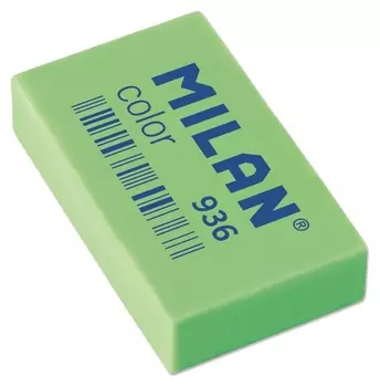 Ластик пластиковый Milan 936, флуоресцентный, цвета