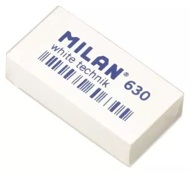 Ластик пластиковый Milan Technic 630 белый