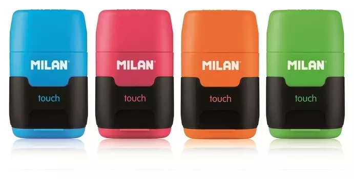 Ластик -точилка Milan Compact Touch, цв в асс 4706116