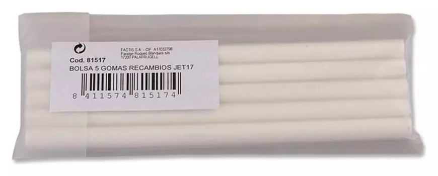 Ластик запасной для держателя Milan Jet, 5 штук в упаковке (81517)