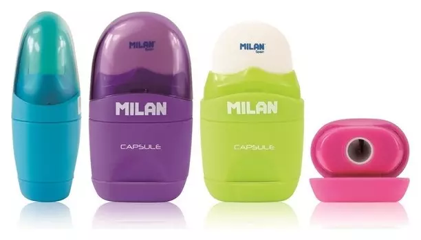 Ластикоточилка ластик-точилка Milan Capsule цвет в ассорт., блистер 208199