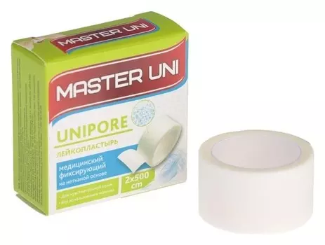 Лейкопластырь Master Uni Unifilm 2 х 500 см на нетканой основе