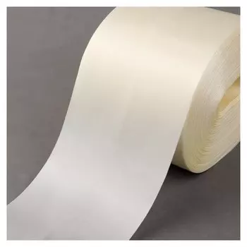 Лента атласная, 100 мм × 100 ± 5 м, цвет айвори