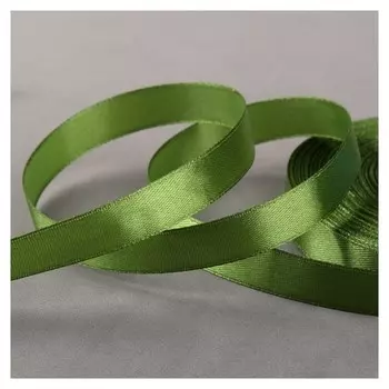 Лента атласная, 12 мм × 33 ± 2 м, цвет серо-зелёный №085