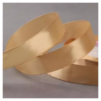 Лента атласная, 20 мм × 23 ± 1 м, цвет нежно-бежевый №132