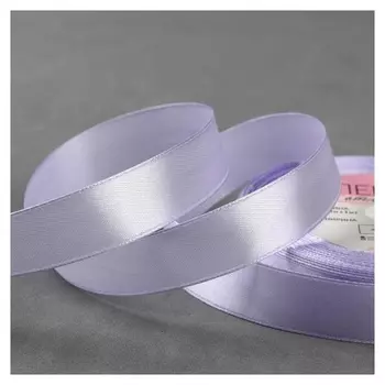 Лента атласная, 20 мм × 23 ± 1 м, цвет светло-сиреневый №90