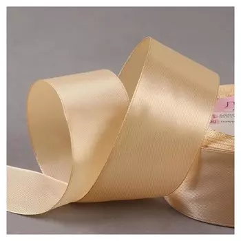 Лента атласная, 40 мм × 23 ± 1 м, цвет нежно-бежевый №132