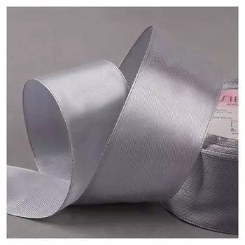 Лента атласная, 40 мм × 23 ± 1 м, цвет серый №59