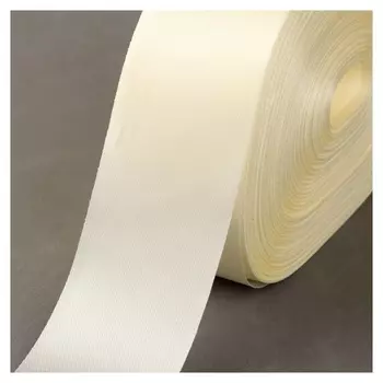 Лента атласная, 50 мм × 100 ± 5 м, цвет айвори