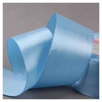 Лента атласная, 50 мм × 23 ± 1 м, цвет голубой №78
