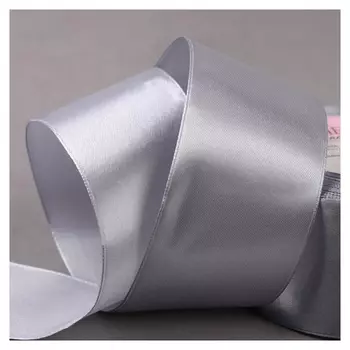 Лента атласная, 50 мм × 23 ± 1 м, цвет серый №59