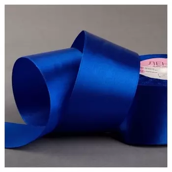 Лента атласная, 50 мм × 23 ± 1 м, цвет синий №40