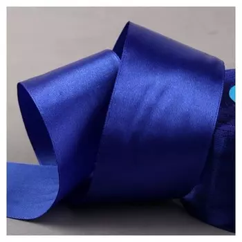 Лента атласная, 50 мм × 33 ± 2 м, цвет синий №094