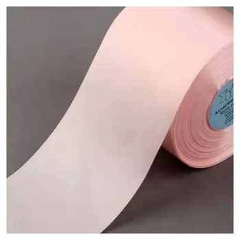 Лента атласная, 75 мм × 33 ± 2 м, цвет жемчужно-розовый №151