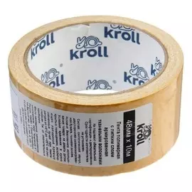 Лента двусторонняя Kroll, клейкая, рvc, 48 мм х 10 м