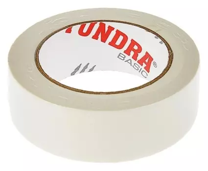 Лента малярная Tundra, 36 мм X 50 м, самоклеящаяся, бумажная основа