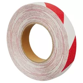 Лента противоскользящая 25мм х 18,3м красно-белая (M1yr025183)