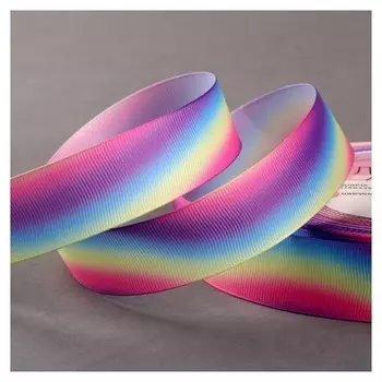 Лента репсовая «Волны», 25 мм, 18 ± 1 м, разноцветная