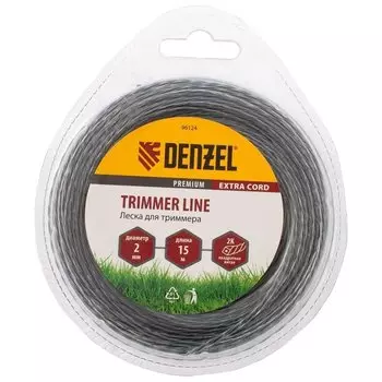 Леска для триммера, двухкомпонентная квадрат 2 мм, 15 м Extra Cord