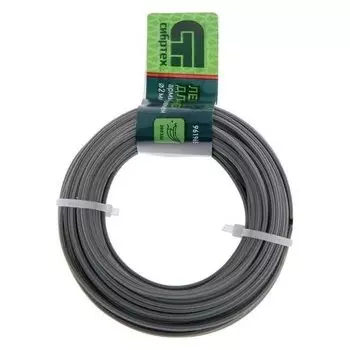 Леска для триммера "Сибртех" 961965, армированная алюминием, сечение звезда, D=2 мм, 15 м