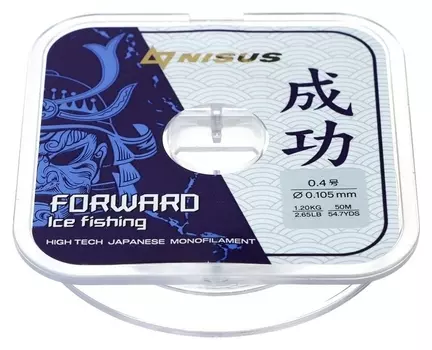 Леска Forward Ice Fishing, 0,105 мм/50 м, Nylon Transparent (N-fif-0.105-50) Nisus
