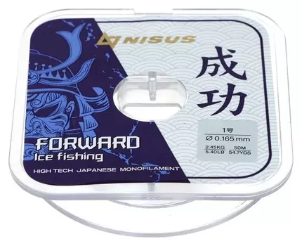 Леска Forward Ice Fishing, 0,165 мм/50 м, Nylon Transparent (N-fif-0.165-50) Nisus