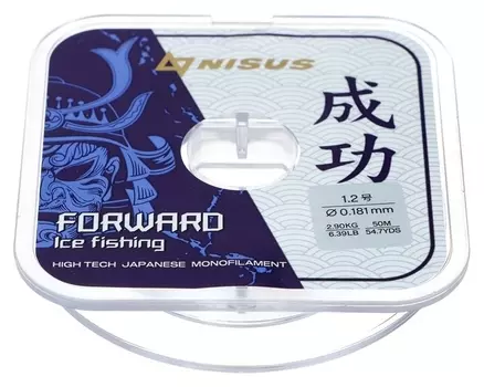 Леска Forward Ice Fishing, 0,181 мм/50 м, Nylon Transparent (N-fif-0.181-50) Nisus
