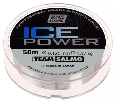 Леска монофильная Team Salmo ICE Power, 50 м, 0,12 мм