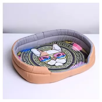 Лежанка овальная Boss Dog, 43 х 32 х 9.5 см