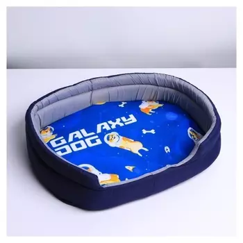 Лежанка овальная Galaxy Dog, 43 х 32 х 9.5 см