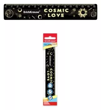 Линейка 15 см Erichkrause Magic Sky, пластик, во флоупаке (Stars)