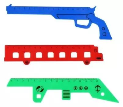 Линейка 15 см, фигурная, Boy's