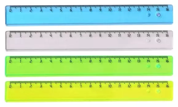 Линейка 16см Attache 4 шт/уп