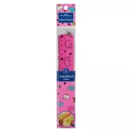 Линейка 20см Bruno Visconti неломающаяся гибкая Happygraphix цв.