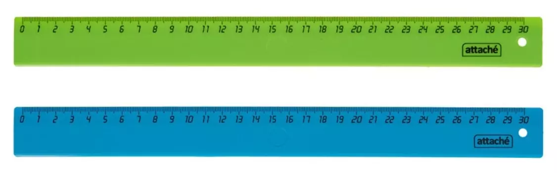Линейка 30см Attache 2 шт/уп