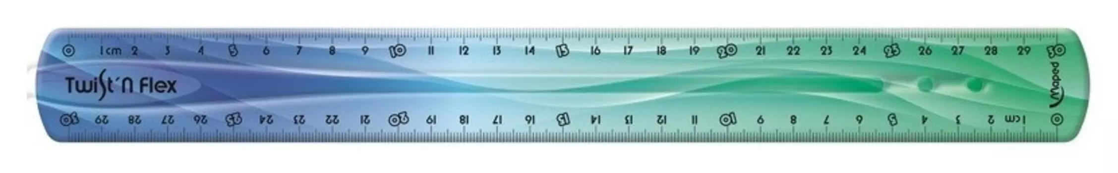 Линейка 30см Maped Twist?n Flex Patterns, гибкая, радужная расцветка