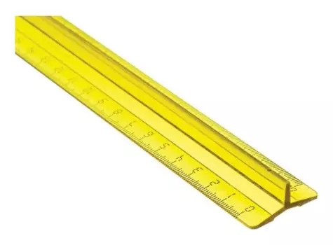 Линейка 30см с держателем прозрачно-яркие цвета