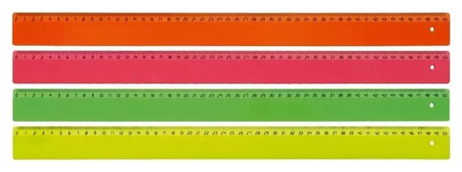 Линейка 50 см Attache цвета
