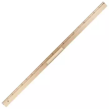 Линейка деревянная 100 см, для классной доски, с держателем