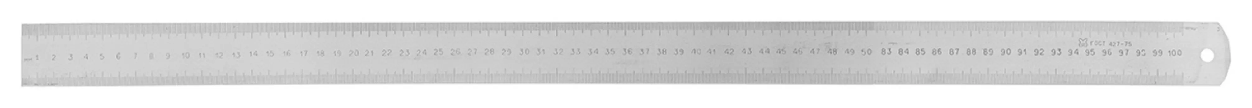 Линейка измерительная, 1000 мм, металлическая россия