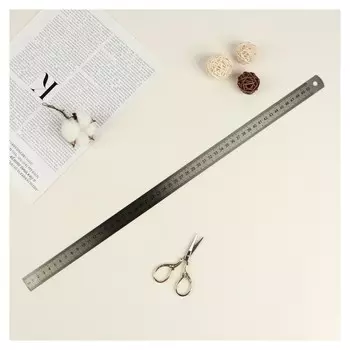 Линейка стальная, пружинистая, 50 см