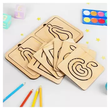 Линейки для рисования двумя руками, 10 дощечек