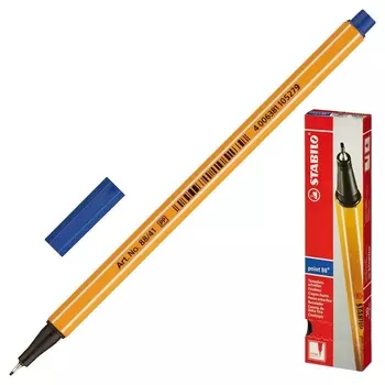 Линер Stabilo Point 88/41 0,4мм синий германия