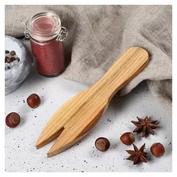 Лопатка для салата деревянная "Люкс", 20х5 см, массив черешни