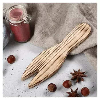 Лопатка для салата деревянная "Люкс", 20х5 см, массив ясеня