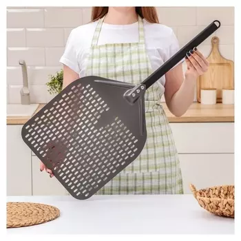 Лопатка перфорированная Priority, 75×35 см, цвет коричневый