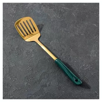 Лопатка с отверстиями Base, 36,5×8×2,5 см, цвет зелёный