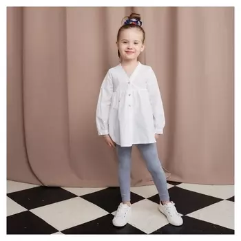 Лосины для девочки Minaku: Casual Collection Kids, цвет серый, рост 98 см